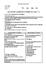 Giáo án môn Tiếng Việt Lớp 2 - Tuần 35 (Bộ sách Kết nối tri thức với cuộc sống)